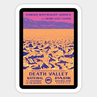 Death Valley National Park Devils Golf Course WPA Sticker